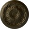 Ekena Millwork Damon Ceiling Medallion (Fits Canopies up to 3 3/8"), Hand-Painted Green Gold, 20"OD x 1 1/2"P CM20DAGGS - alternate 1